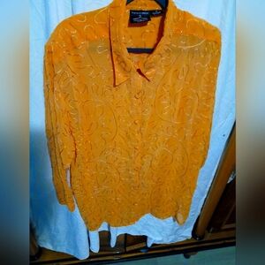 Womans Plus Size Orange Top
